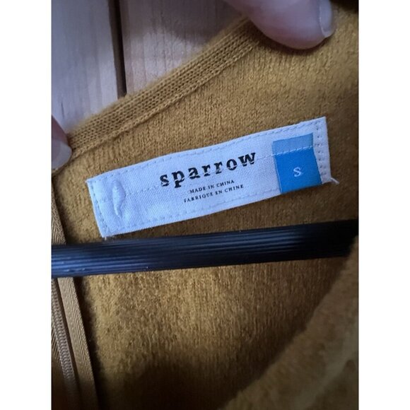 Anthropologie Sparrow 100% wool tweed jumper dress sz s knee length stretch zip - Picture 2 of 7